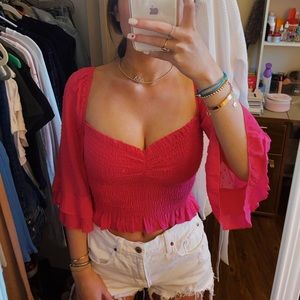 Bluelife hot pink top
